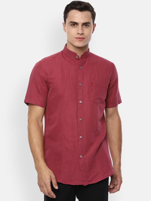 

Van Heusen Sport Men Red Slim Fit Solid Casual Shirt