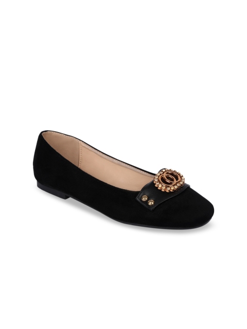 

Sole To Soul Women Black Embellished Ballerinas