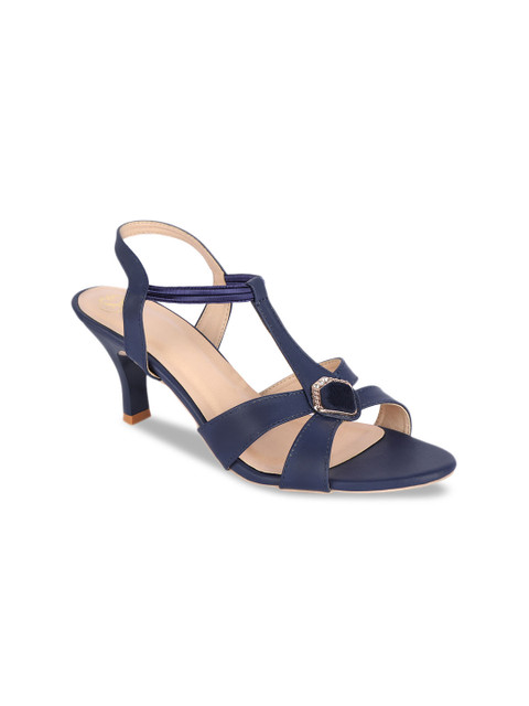 

Sole To Soul Women Navy Blue Solid Heels