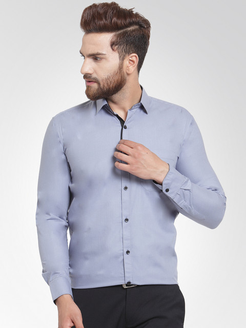 

JAINISH Men Grey Classic Regular Fit Solid Formal Shirt