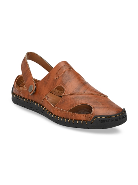 

AfroJack Men Tan Brown Comfort Sandals