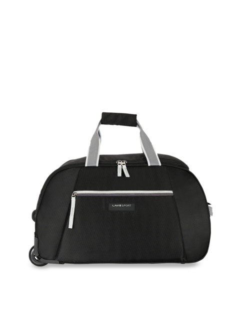 

LAVIE SPORT Unisex Black Solid Small Trolley Duffle Bag