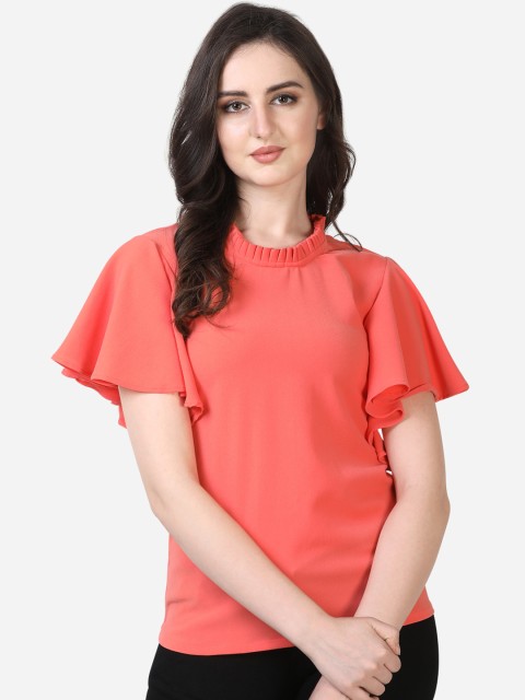 

Smarty Pants Women Peach-Coloured Solid Top