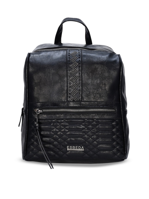 

ESBEDA Women Black Solid Backpack