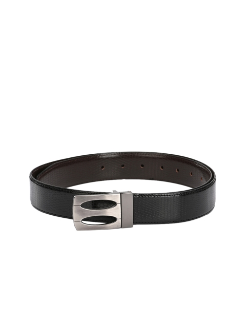 

Calvadoss Men Black & Brown Reversible Textured Belt