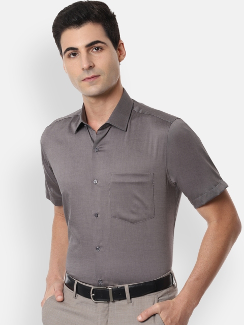 

Van Heusen Men Grey Regular Fit Solid Formal Shirt