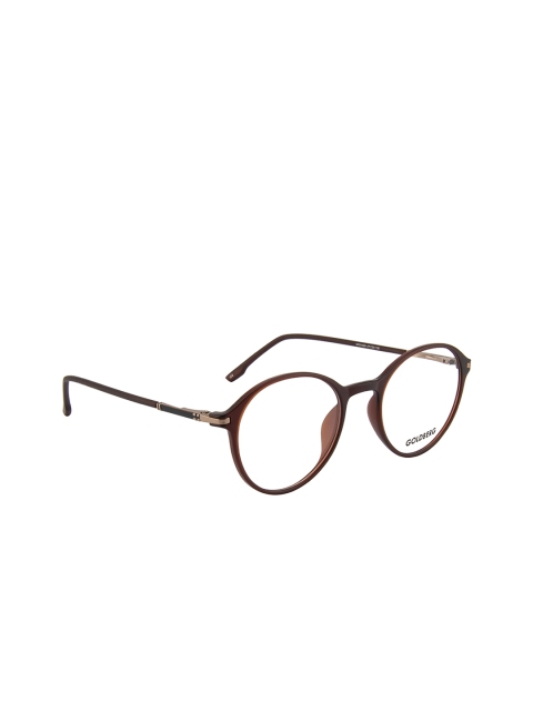 

Gold Berg Unisex Brown Solid Full Rim Oval Frames GB-NSP1009_C4