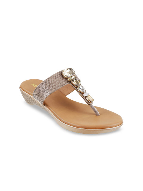 

Mochi Women Beige Embellished Sandals