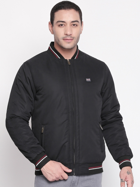 

BYFORD by Pantaloons Men Black Solid Bomber