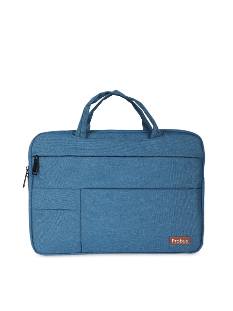 

PROBUS Unisex Blue Solid 15.6 inches Laptop Bag