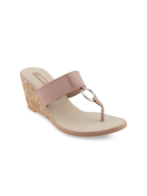 

Signature Sole Women Nude-Coloured & Beige Solid Heels