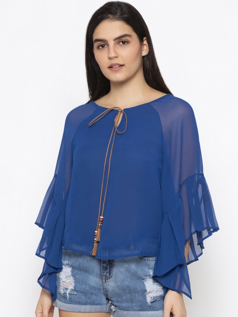 

Iti Women Blue Solid Top