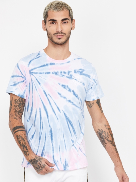 

Bossini Men Blue & White Dyed Round Neck T-shirt