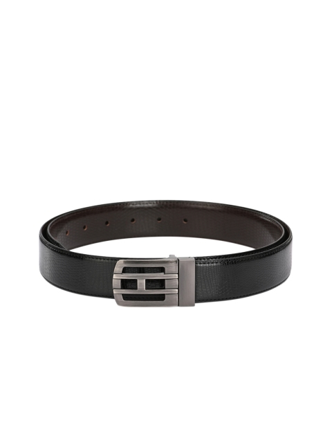 

Calvadoss Men Black & Brown Reversible Textured Belt
