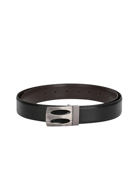 

Calvadoss Men Black & Brown Reversible Textured Belt