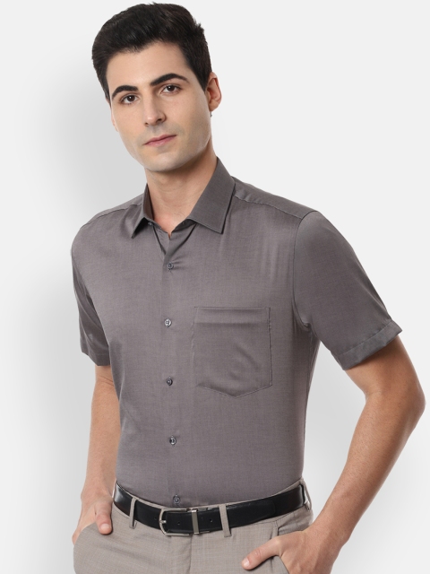 

Van Heusen Men Grey Regular Fit Solid Formal Shirt