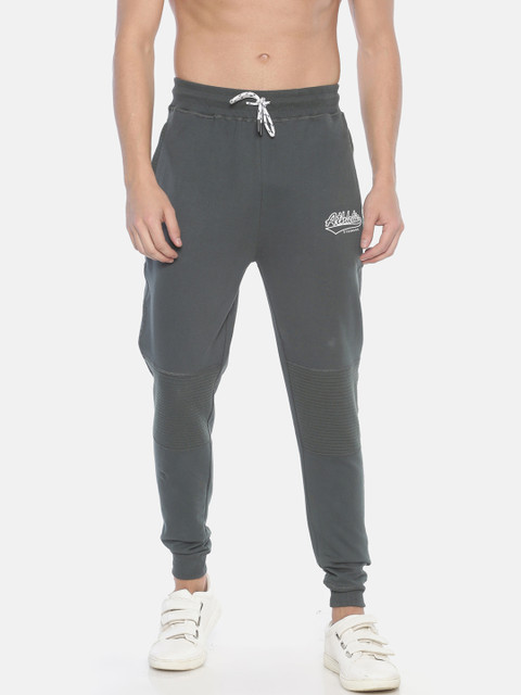 

Steenbok Men Grey Straight Fit Solid Joggers