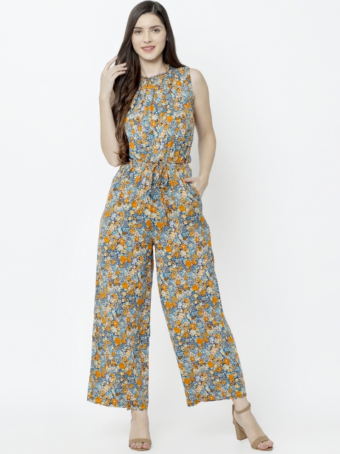 

SQew Women Multicoloured Printed Basic Jumpsuit, Multi