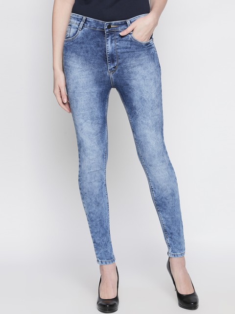 

fungus Women Blue Slim Fit High-Rise Clean Look Stretchable Jeans