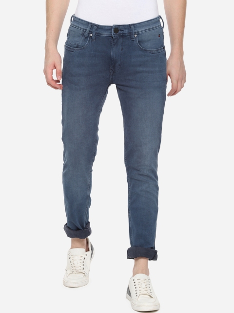

Louis Philippe Jeans Men Blue Slim Fit Mid-Rise Clean Look Stretchable Jeans