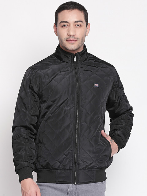 

BYFORD by Pantaloons Men Black Solid Bomber