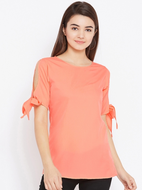 

AASK Women Orange Solid Top