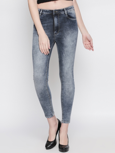 

fungus Women Grey Slim Fit High-Rise Clean Look Stretchable Jeans
