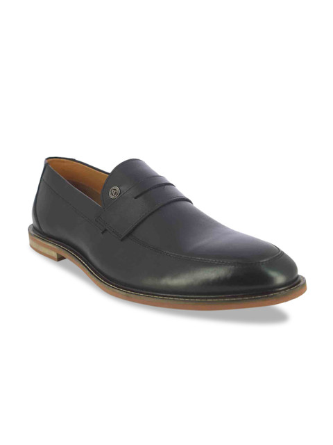 

Alberto Torresi Men Black Leather Loafers