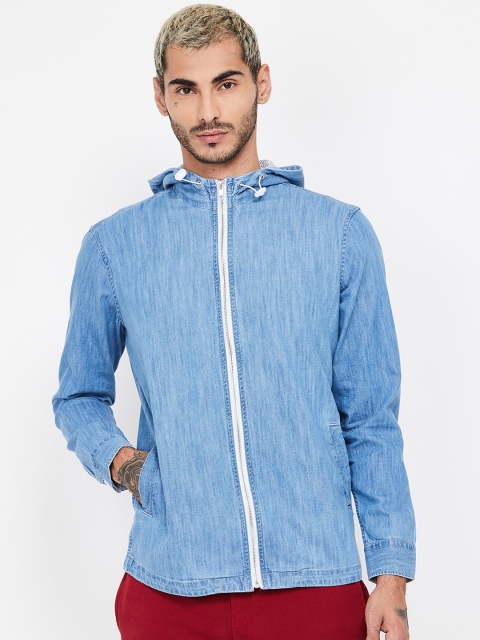 

Forca by Lifestyle Men Blue Solid Denim Jacket