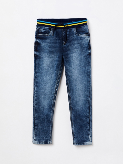 

Fame Forever by Lifestyle Boys Navy Blue Skinny Fit Mid-Rise Clean Look Jeans