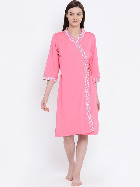 

Kanvin Pink Printed Nightdress