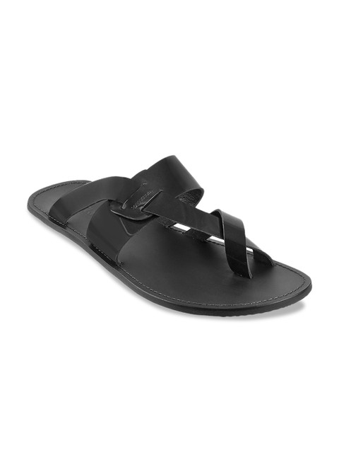 

Metro Men Black Comfort Sandals