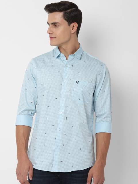 

Allen Solly Men Blue Slim Fit Checked Casual Shirt