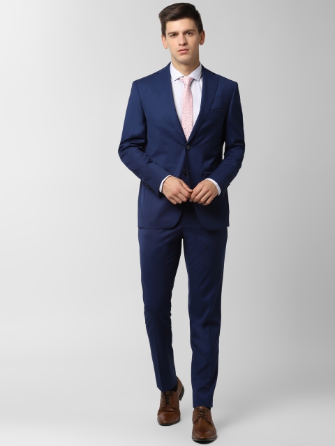 

Peter England Men Navy Blue Solid Slim-Fit Single-Breasted Formal Suit