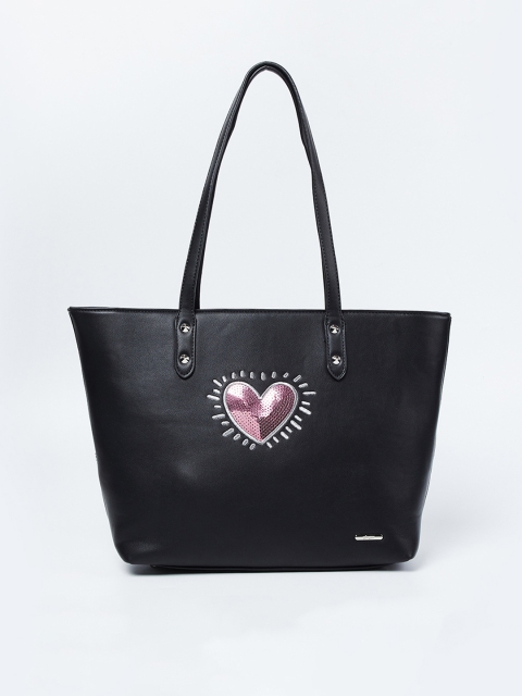 

Ginger by Lifestyle Black Embellished Shoulder Bag