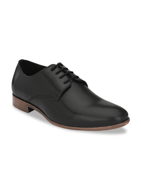 

Delize Men Black Solid Formal Derbys