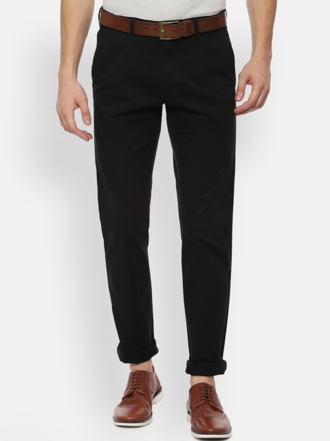 

Van Heusen Sport Men Black Slim Fit Solid Regular Trousers