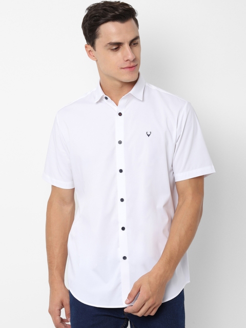 

Allen Solly Men White Slim Fit Solid Casual Shirt