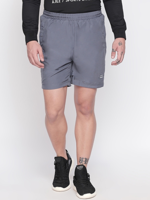 

Ajile by Pantaloons Men Grey Solid Regular Fit Regular Shorts