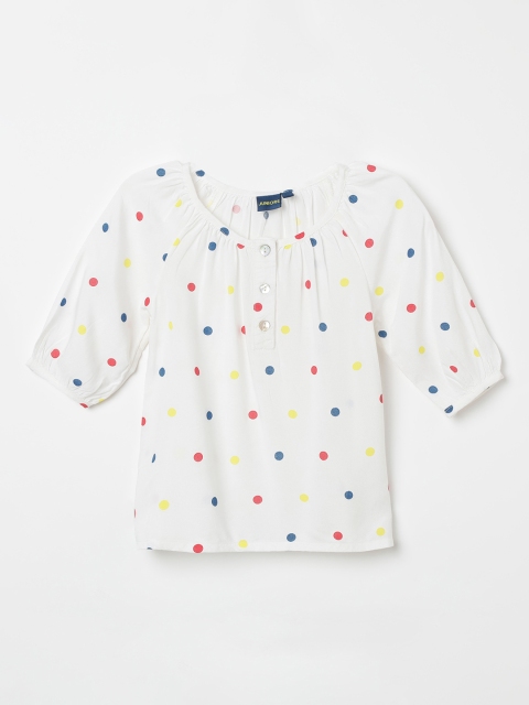 

Juniors by Lifestyle Girls White Printed Top