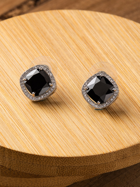 

E2O Black Contemporary Studs