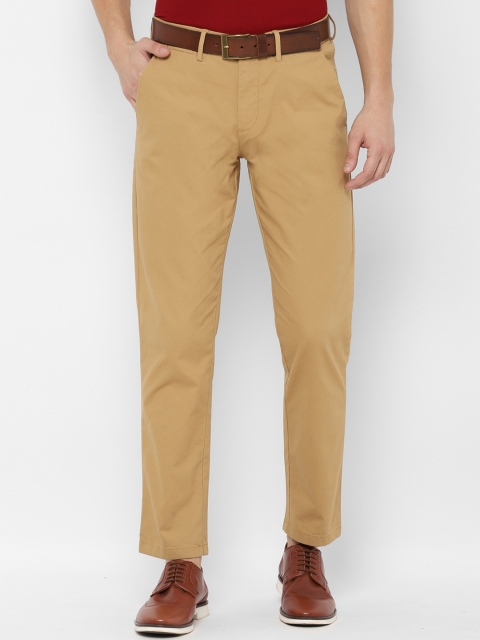 

Allen Solly Men Khaki Slim Fit Self Design Chinos