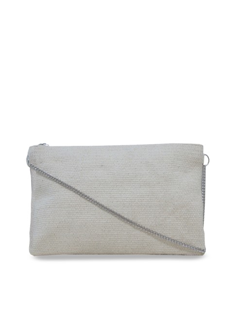 

Diwaah White Self Design Sling Bag