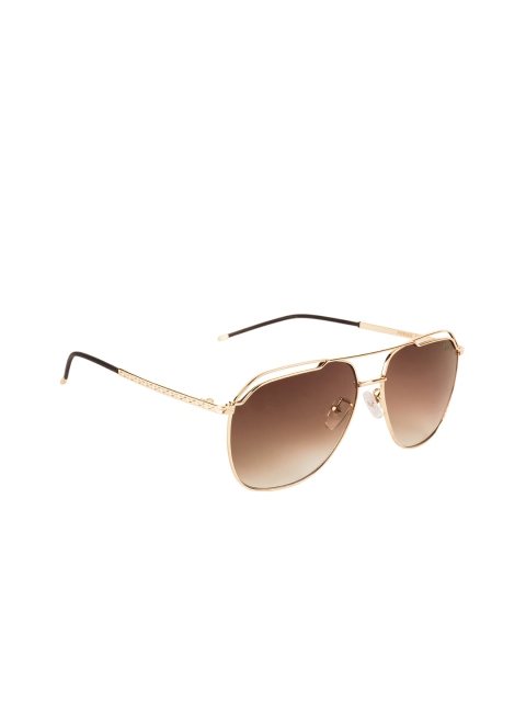 

Voyage Unisex Aviator UV Protected Sunglasses B8081MG3387, Brown