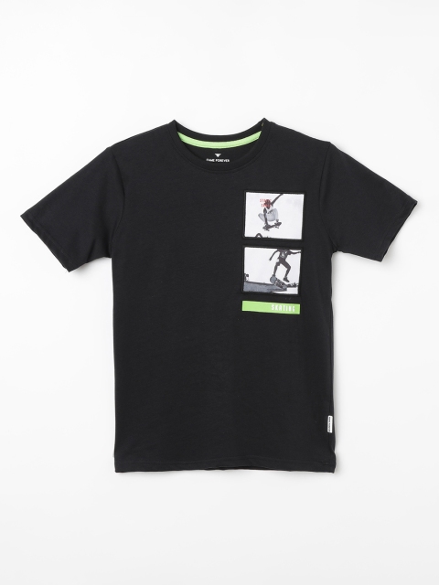 

Fame Forever by Lifestyle Boys Black Printed Round Neck T-shirt