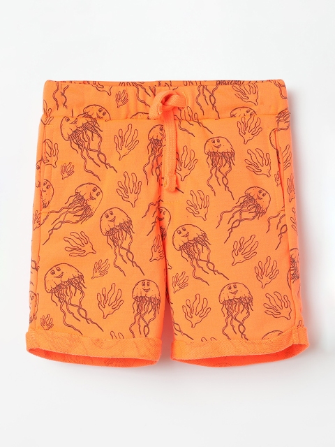 

Juniors by Lifestyle Boys Orange Printed Regular Fit Regular Shorts
