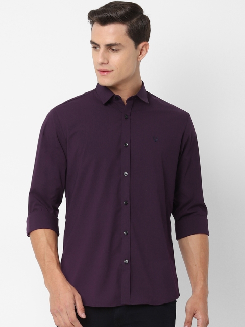 

Allen Solly Men Purple Sport Slim Fit Solid Casual Shirt