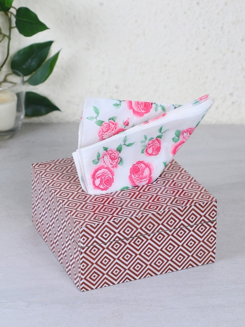 

RANGRAGE Classy Brown Aztec Tissue Box Holder