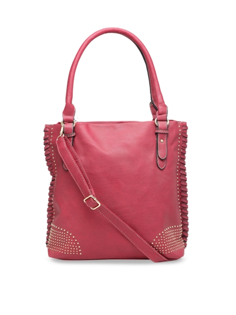 

Ladida Red Embellished Handheld Bag