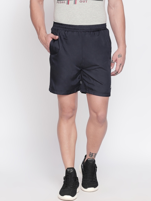 

Ajile by Pantaloons Men Navy Blue Solid Regular Fit Sports Shorts